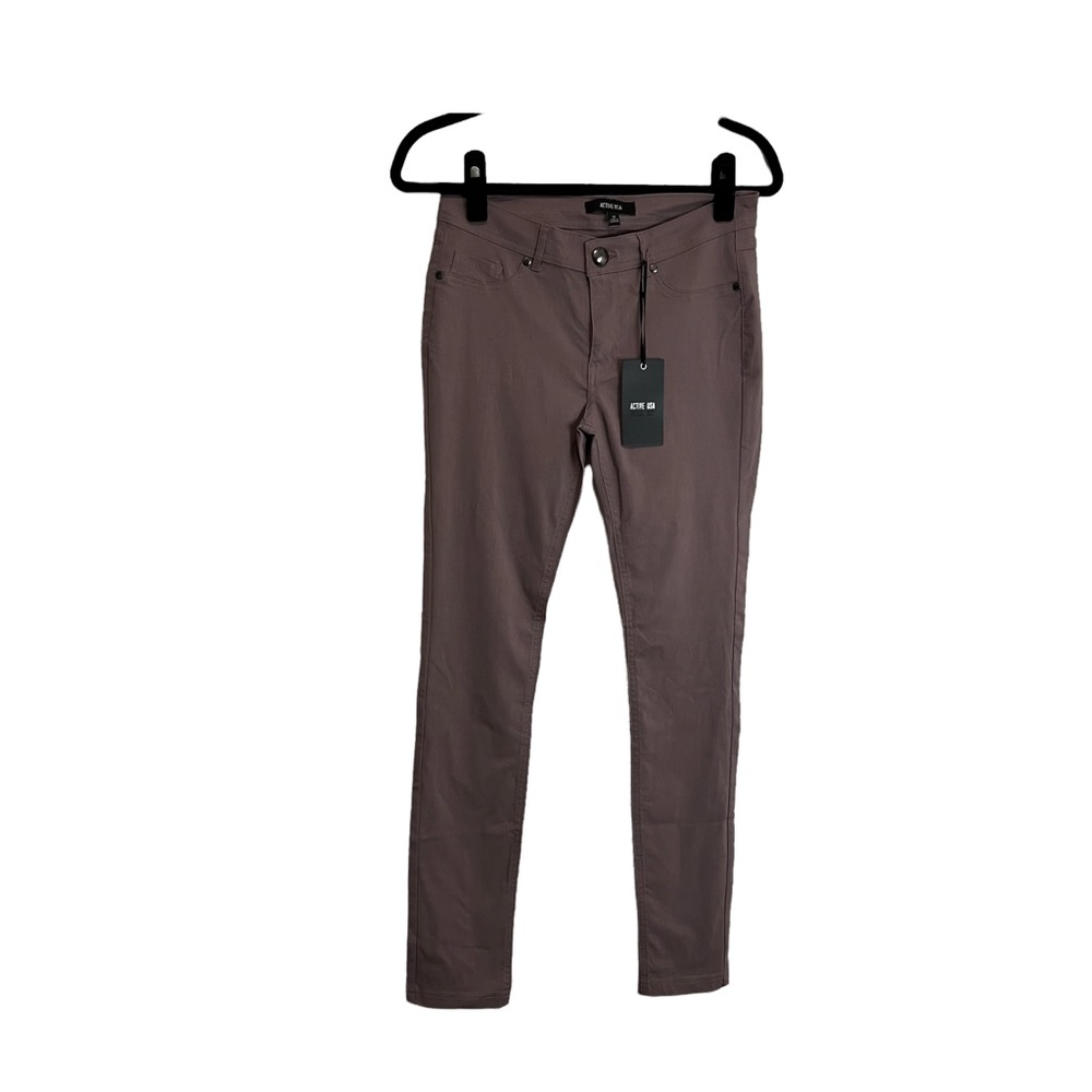 Active USA Purple Skinny Pants Jeggings Jeans Womens Size M NEW